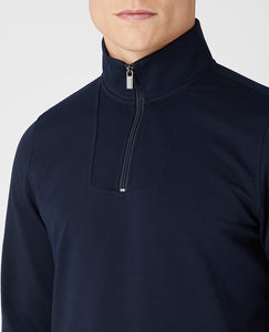 Remus Uomo Cotton-Stretch Half-Zip Sweatshirt
