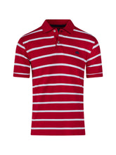 Load image into Gallery viewer, Raging Bull Pique Stripe Polo
