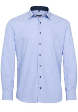 Load image into Gallery viewer, Eterna Modern Fit Shirt Blue Stripe 8992/16
