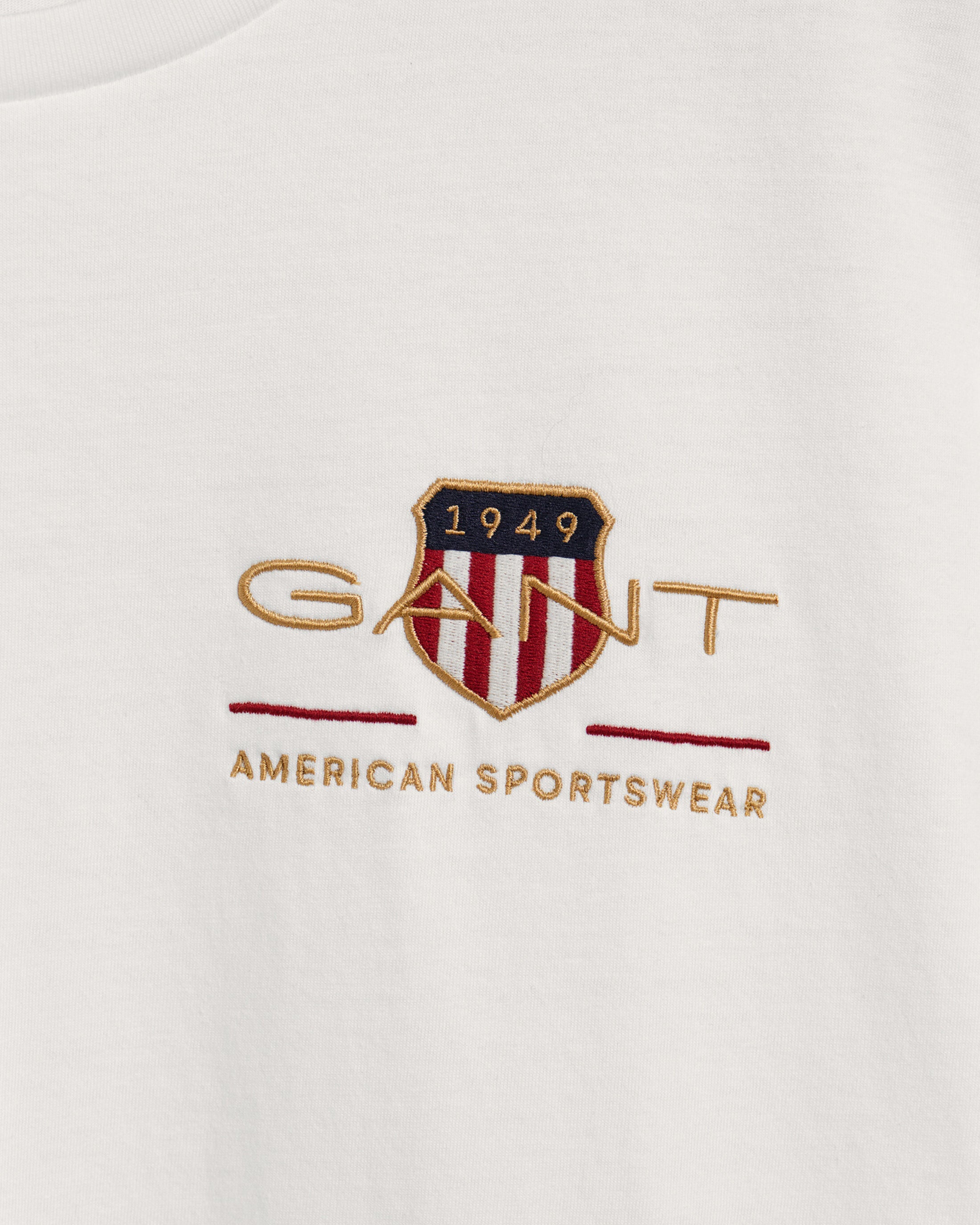 Gant Archive Shield Embroidery T Shirt