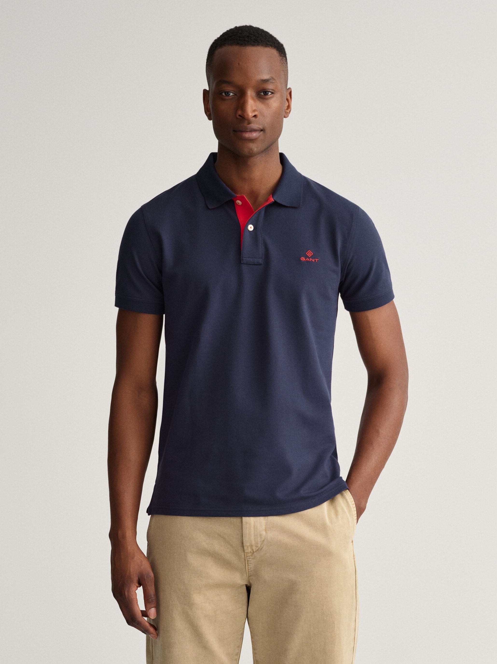 Gant Contrast Collar Pique Rugger