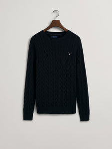 Gant Cotton Cable Crew Neck Sweater