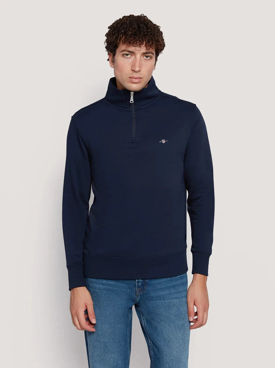 Gant Shield Logo Half Zip Sweat