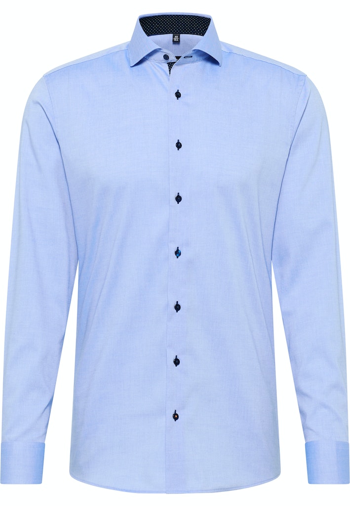 Eterna Slim Fit Shirt Blue 8100/12