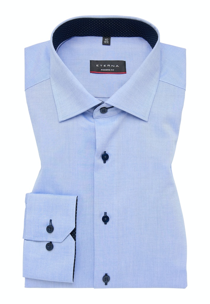 Eterna Modern Fit Shirt Blue 8100/12