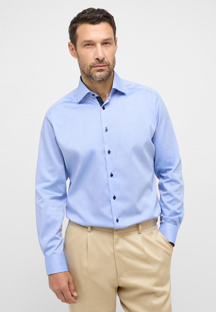 Eterna Modern Fit Shirt Blue 8100/12