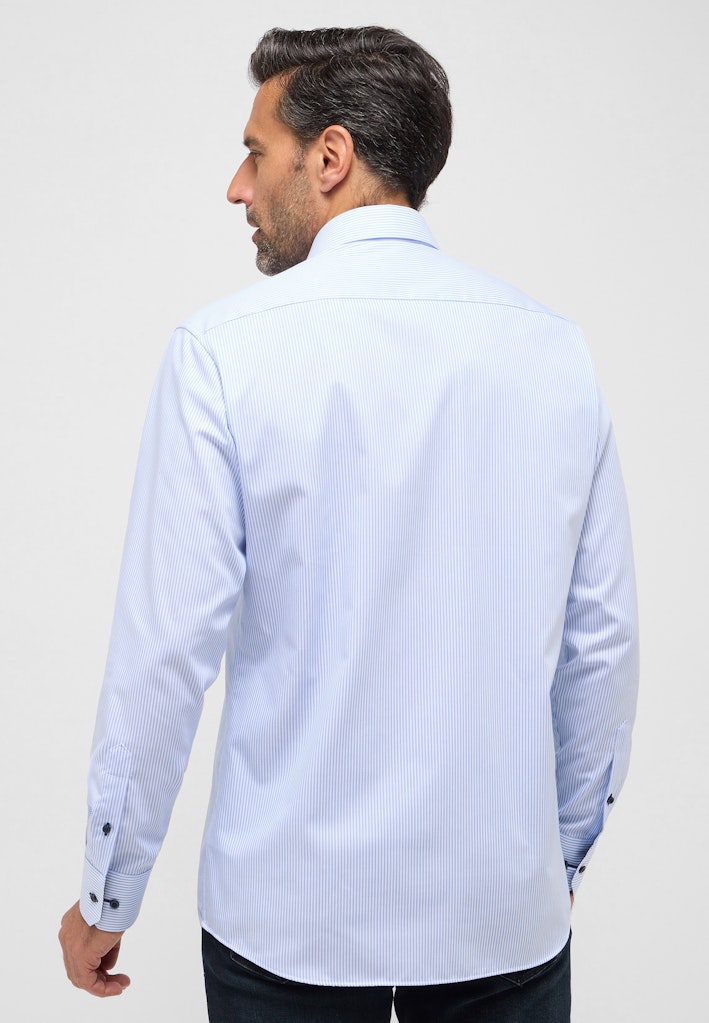 Eterna Modern Fit Shirt Blue Stripe 8992/16