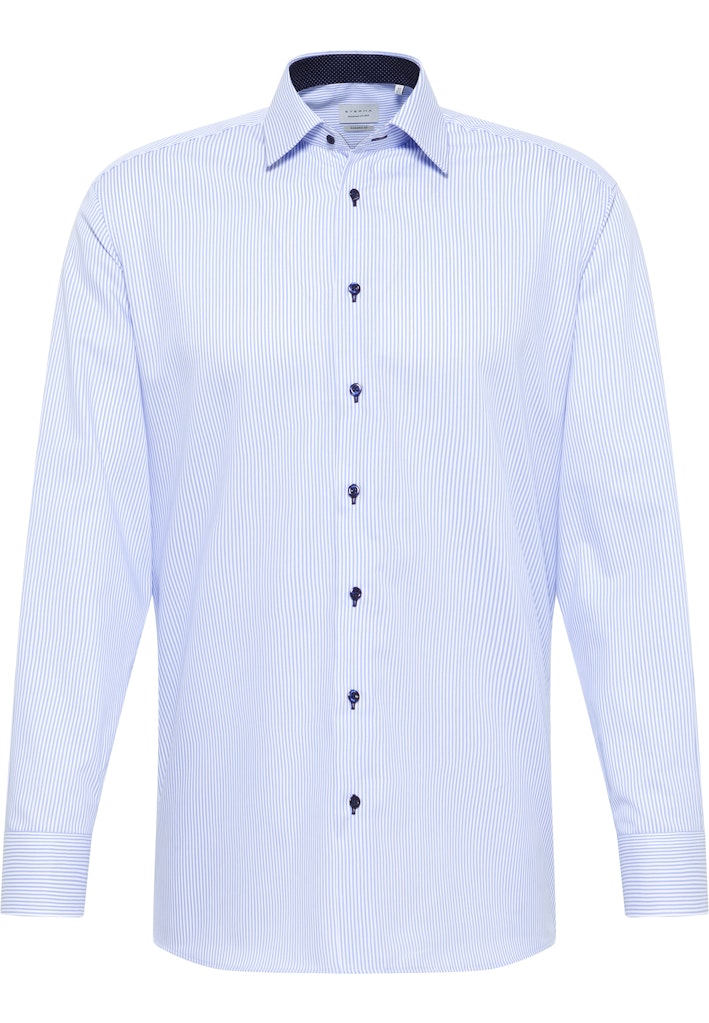 Eterna Modern Fit Shirt Blue Stripe 8992/16