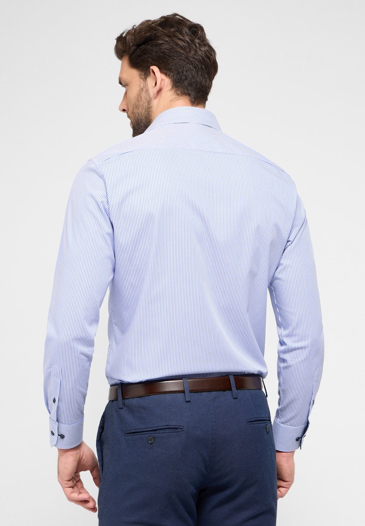 Eterna Modern Fit Shirt Blue Stripe 8992/16