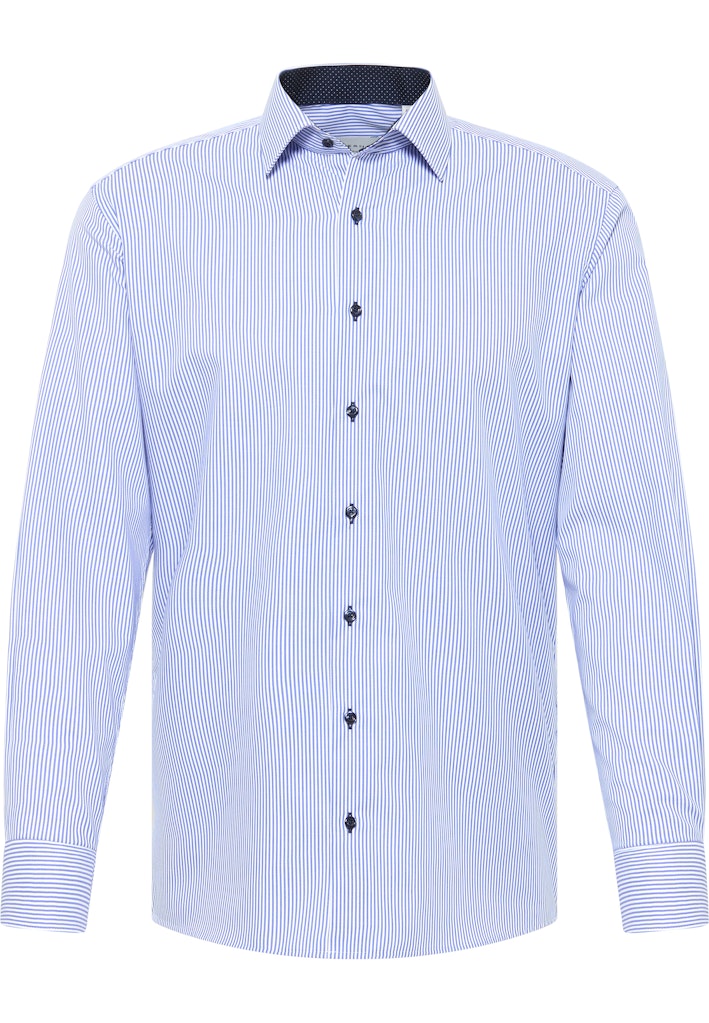 Eterna Modern Fit Shirt Blue Stripe 8992/16