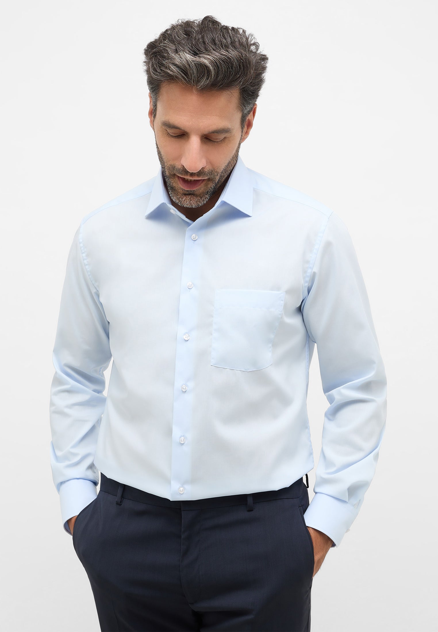 Eterna Modern Fit Shirt Blue 1100/10
