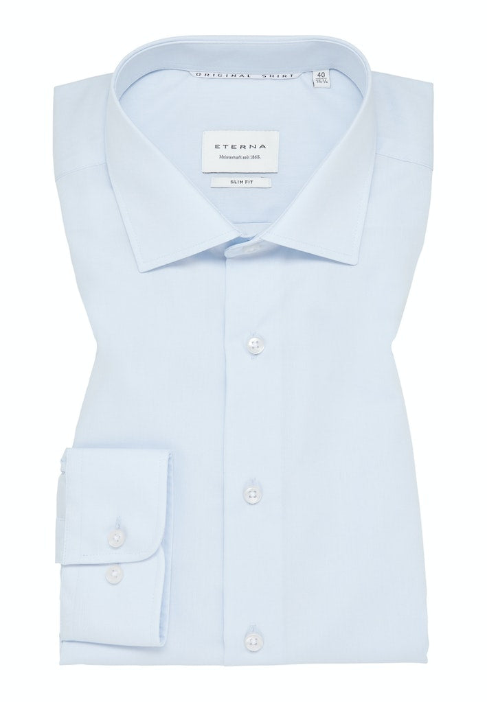 Eterna Slim Fit Shirt Blue 1100/10