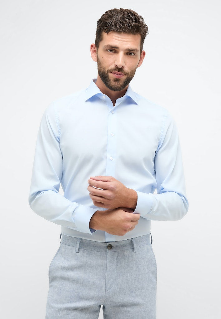 Eterna Slim Fit Shirt Blue 1100/10