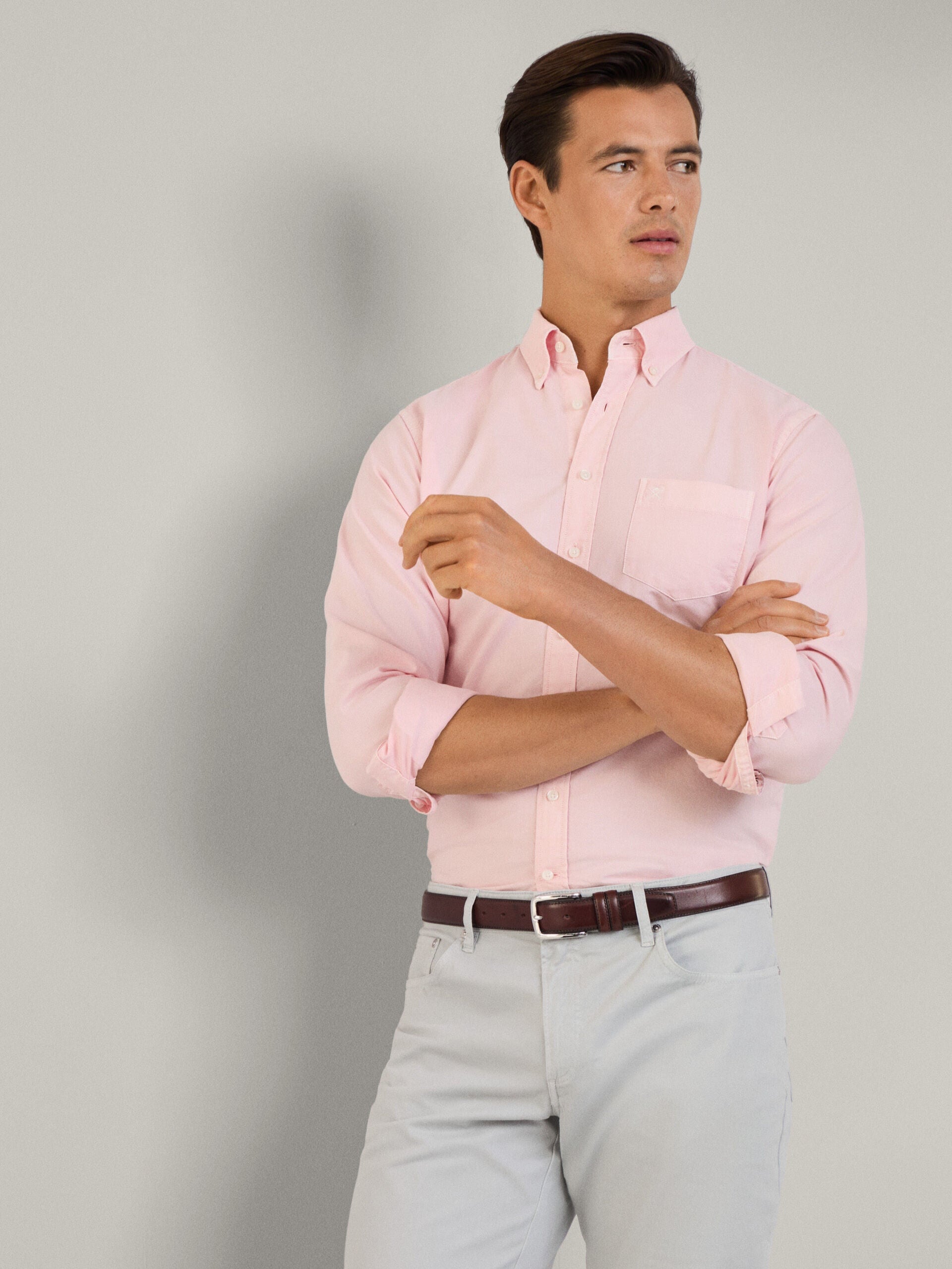 Hackett Classic Fit Delave Oxford Cotton Shirt