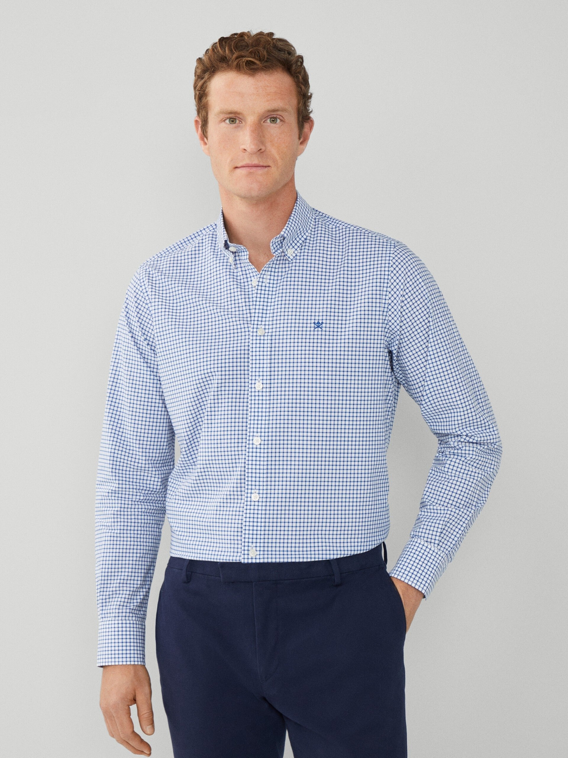 Hackett Essential Poplin Check Shirt