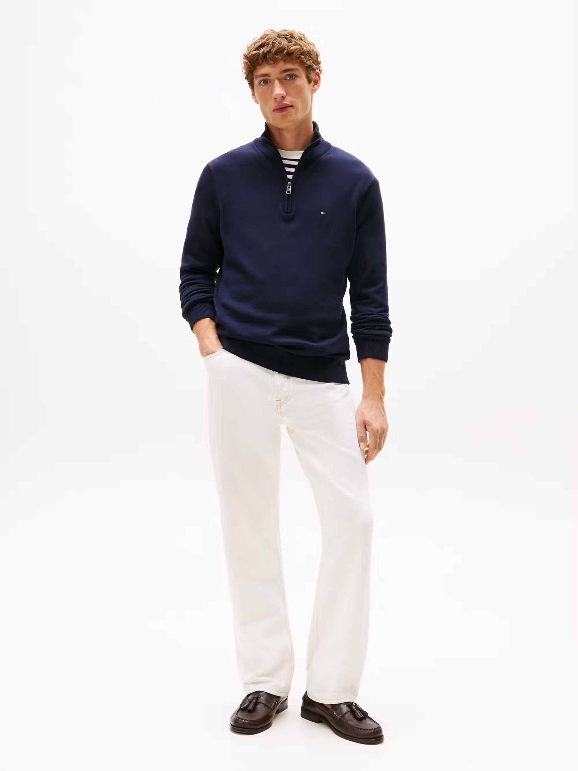 Tommy Hilfiger Essential Cotton Half-Zip Jumper