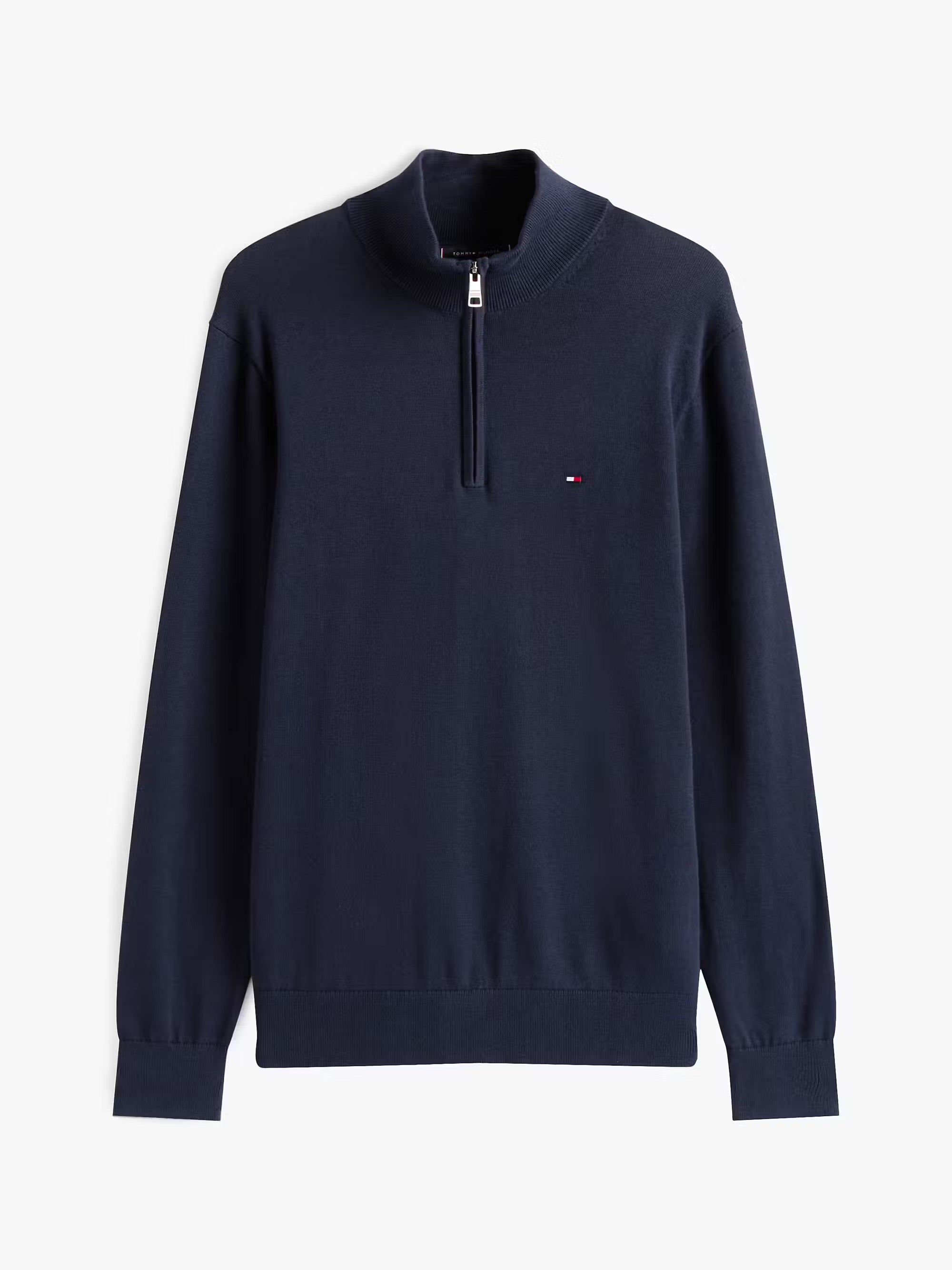Tommy Hilfiger Essential Cotton Half-Zip Jumper