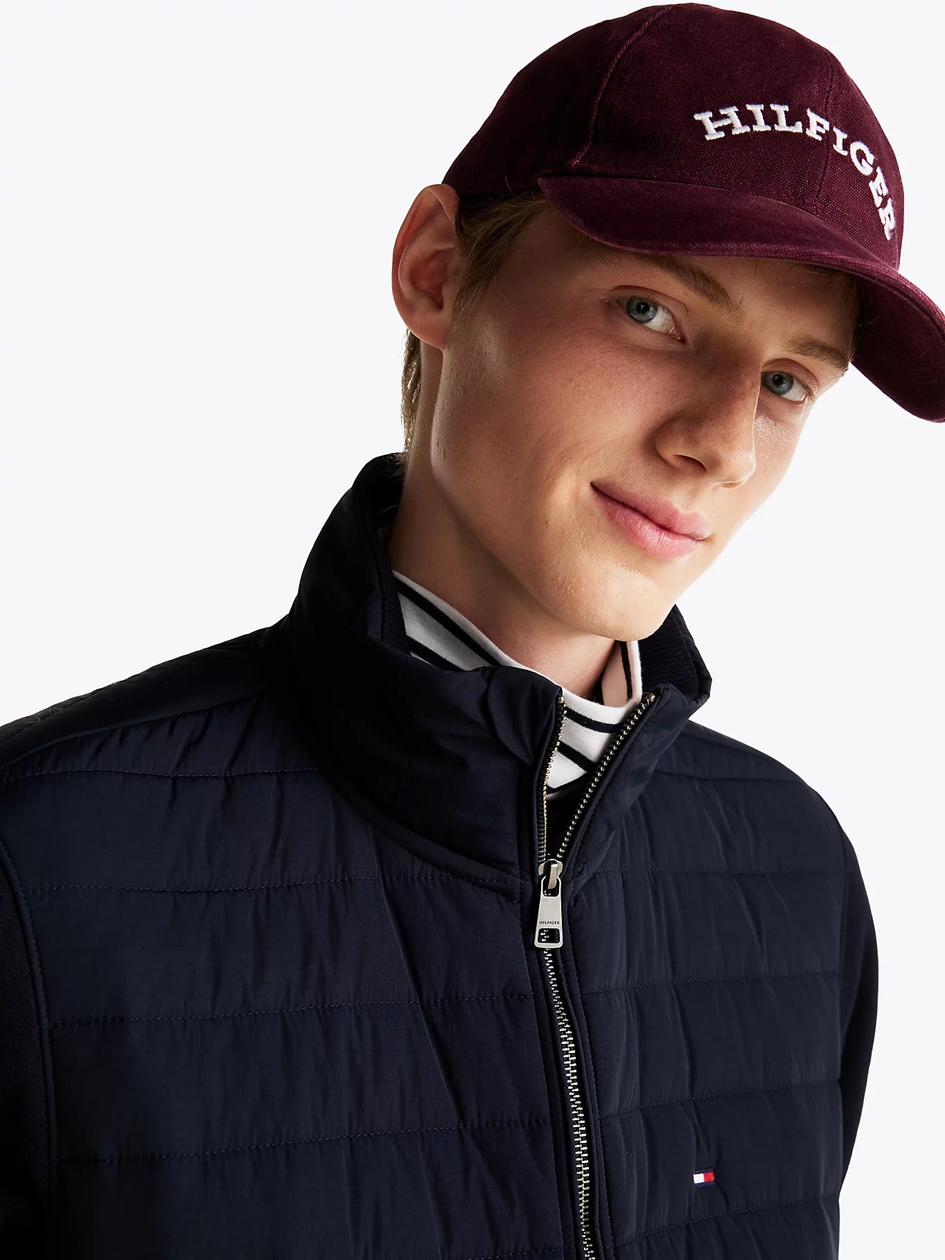 Tommy Hilfiger Mix Media Stand Collar