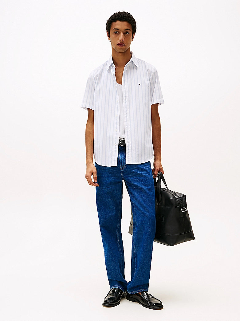Tommy Hilfiger Flex Poplin Stripe S/S Shirt