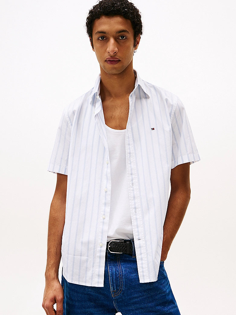 Tommy Hilfiger Flex Poplin Stripe S/S Shirt