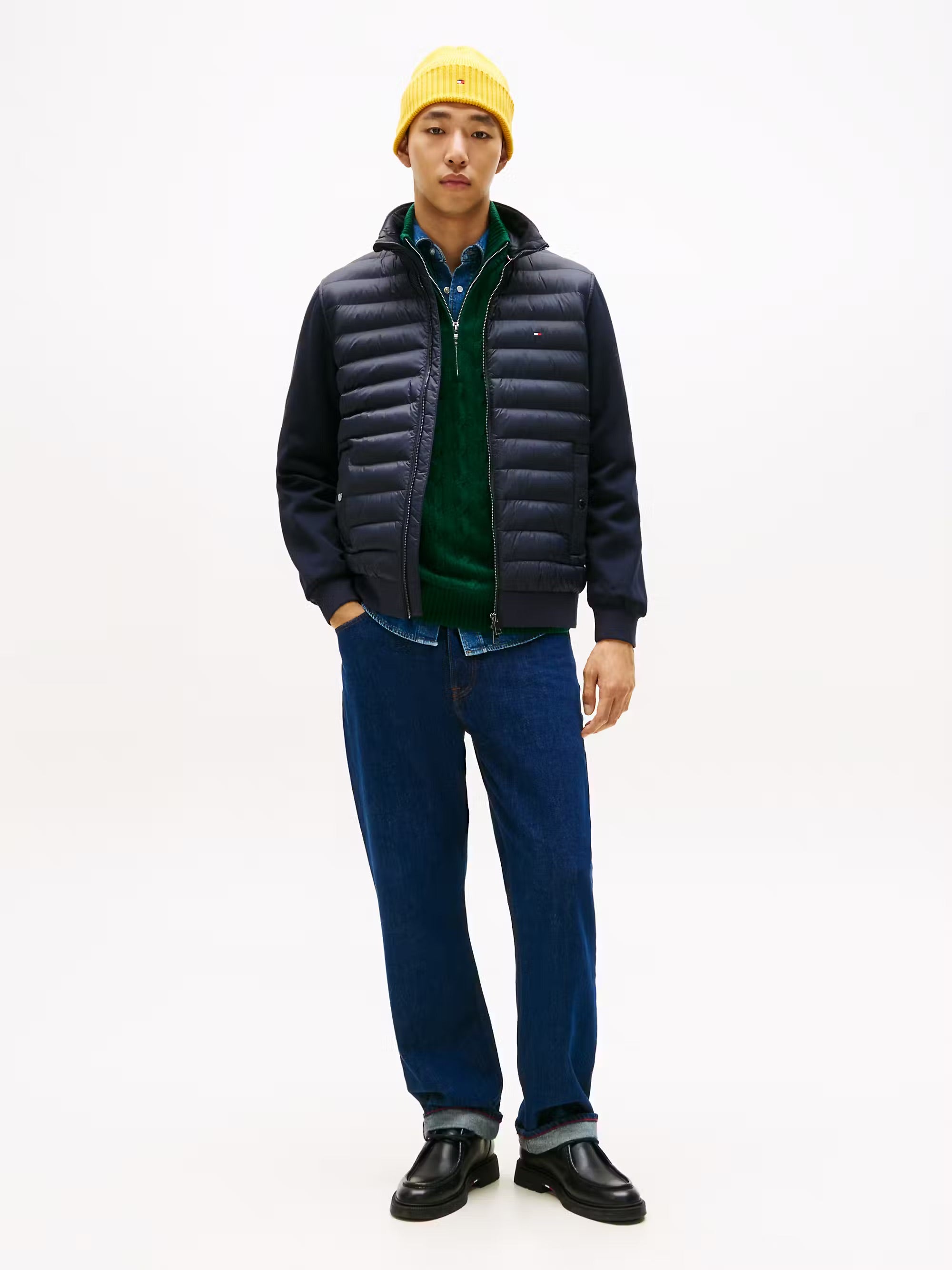 Tommy Hilfiger Mix Media Zip-Thru Jumper