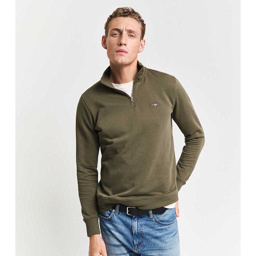 Gant Reg Shield Half Zip Sweatshirt