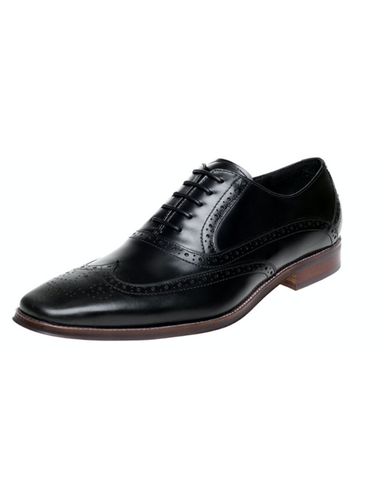 John White Hercules Black Oxford Brogue