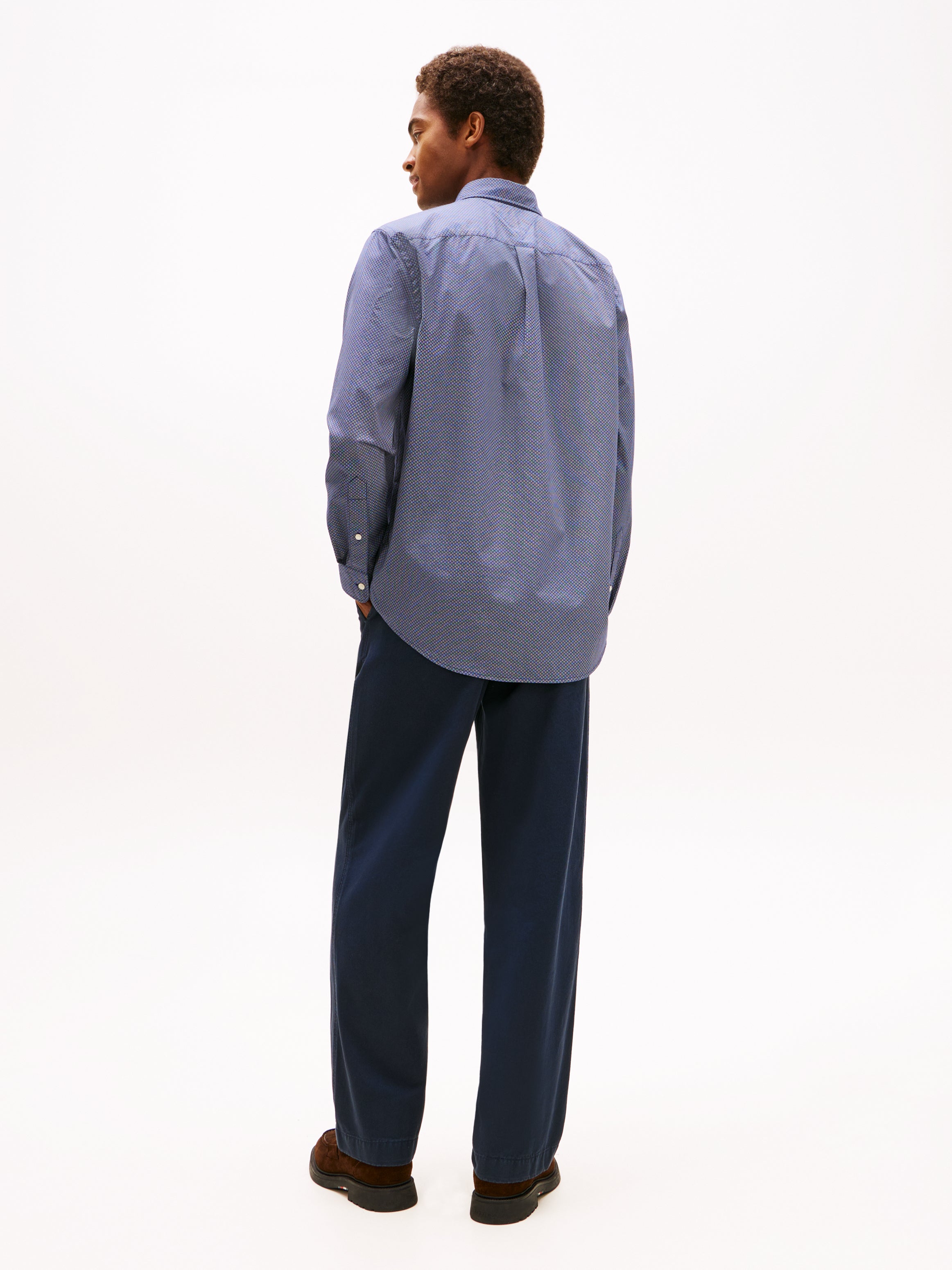 Tommy Hilfiger Flex Poplin Micro RF Print Shirt