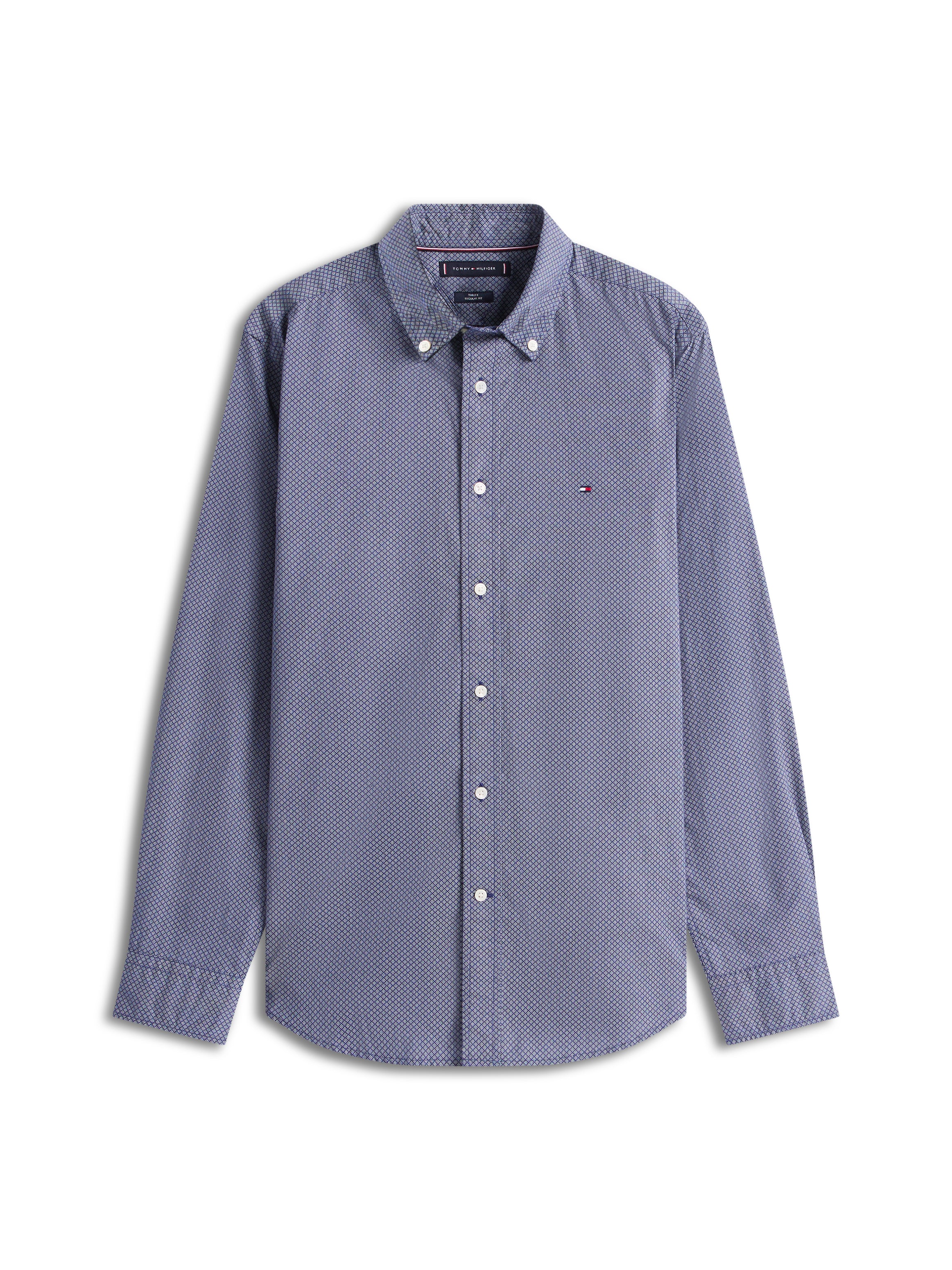 Tommy Hilfiger Flex Poplin Micro RF Print Shirt