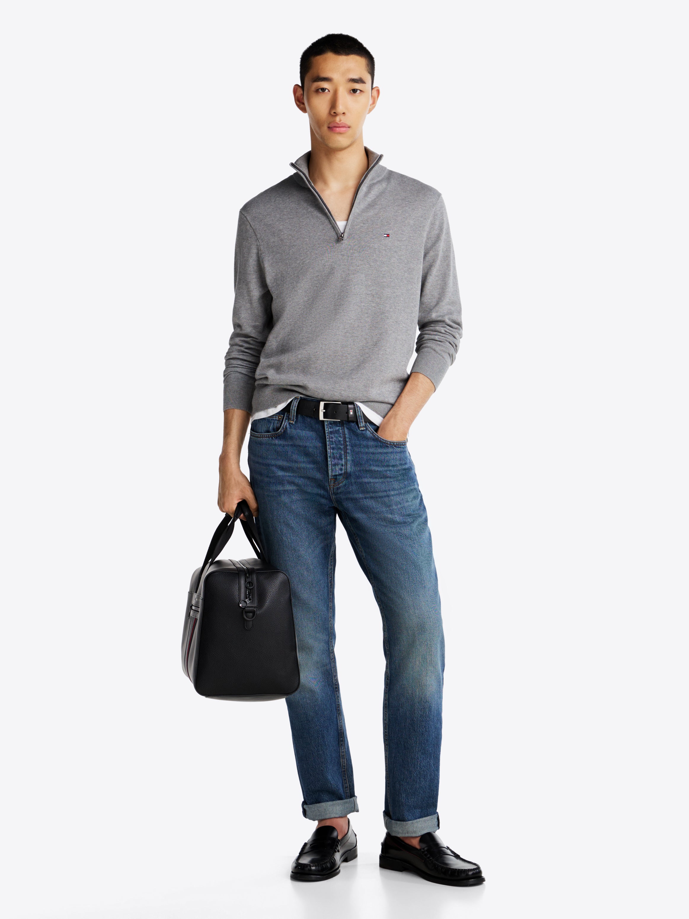 Tommy Hilfiger Essential Cotton Half-Zip Jumper