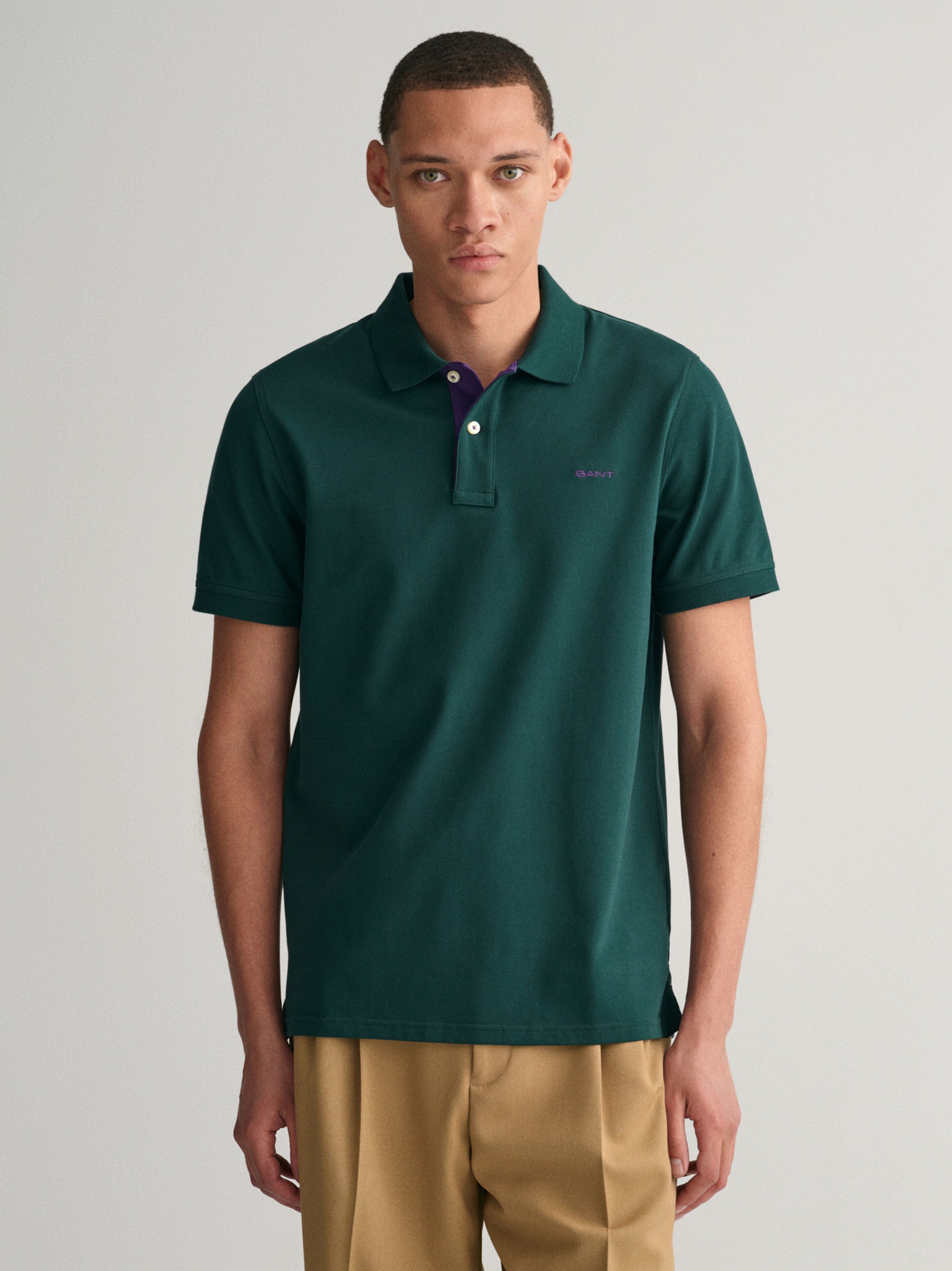 Gant Contrast Collar Pique Rugger 1