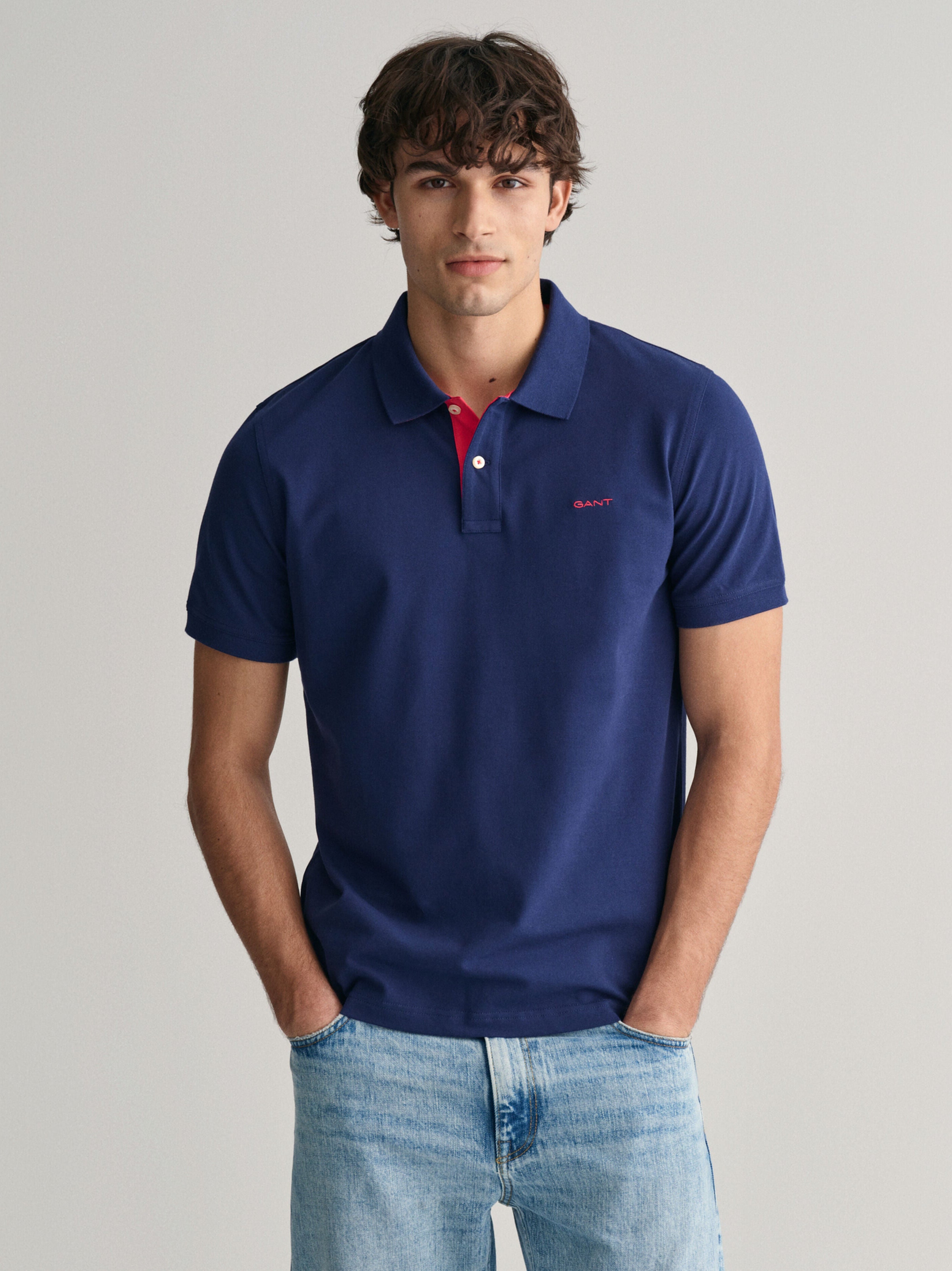 Gant Contrast Collar Pique Rugger