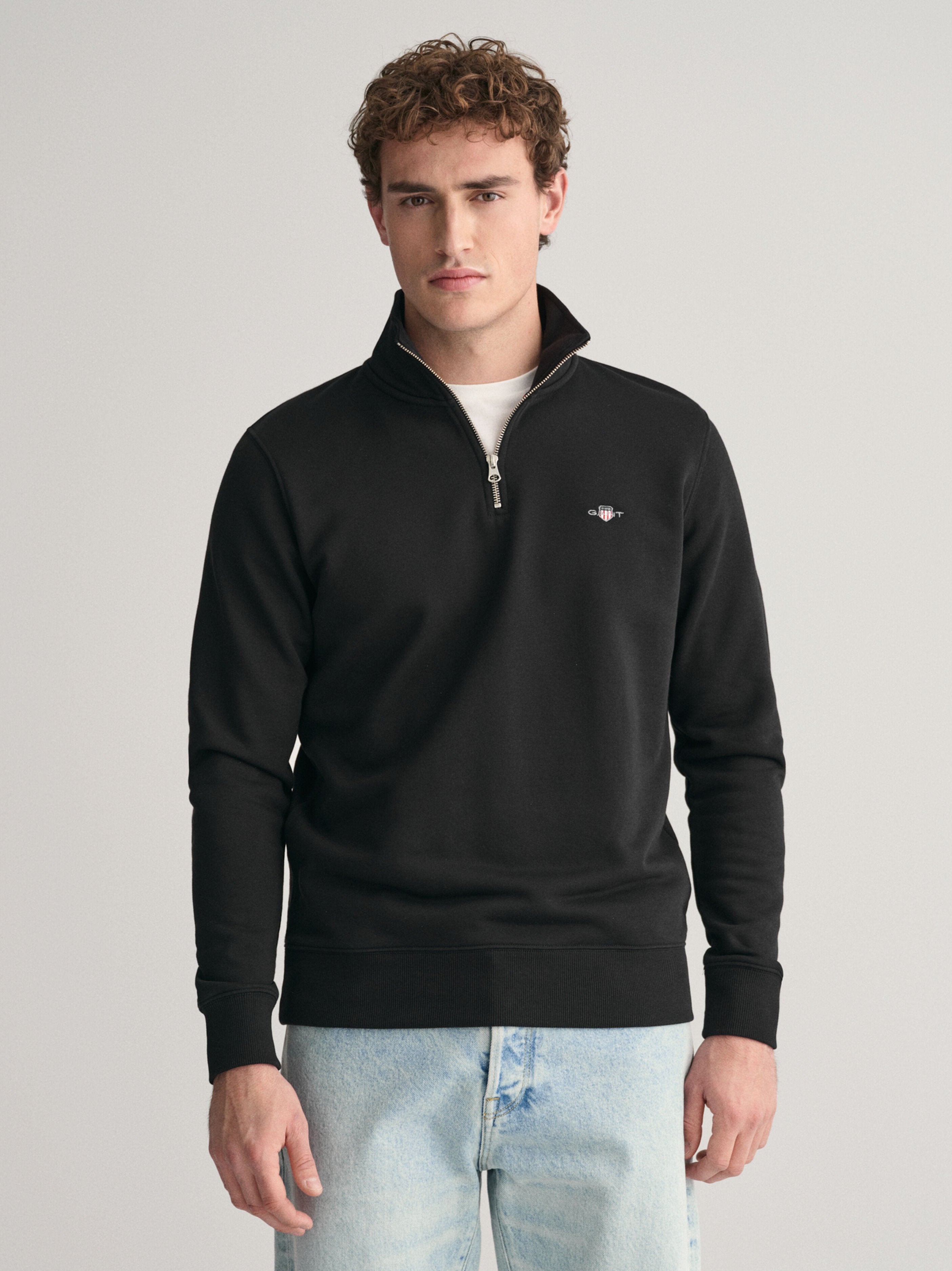 Gant Reg Shield Half Zip Sweatshirt