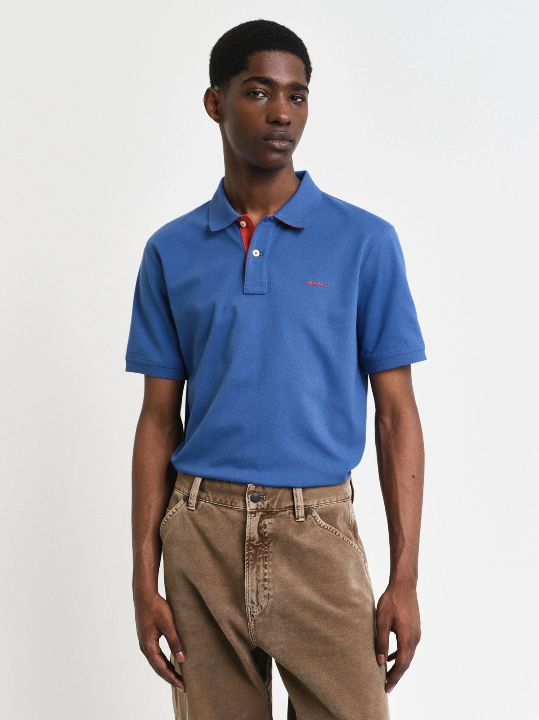 Gant Contrast Collar Pique Rugger