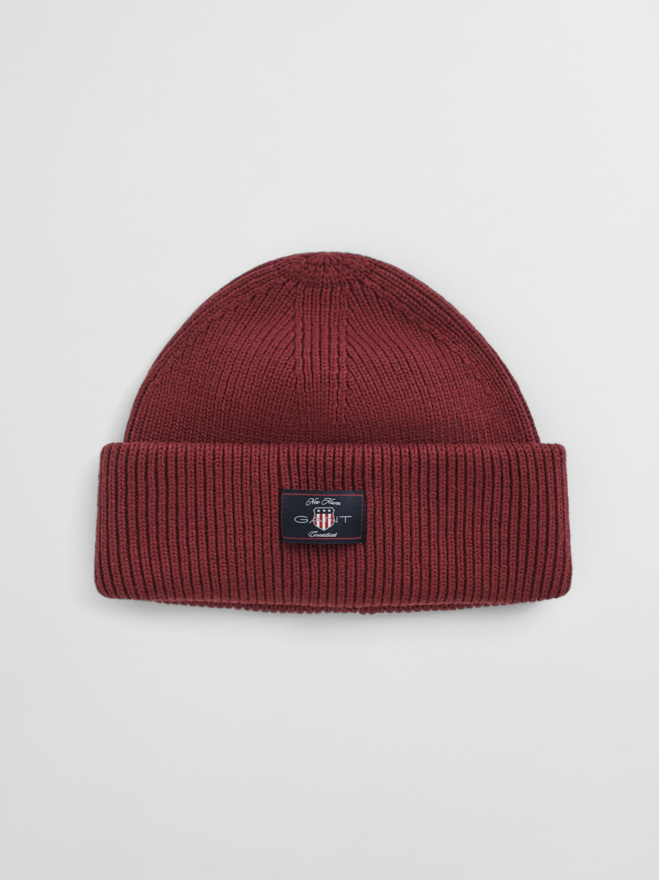 Gant Cotton Blend Ribbed Beanie