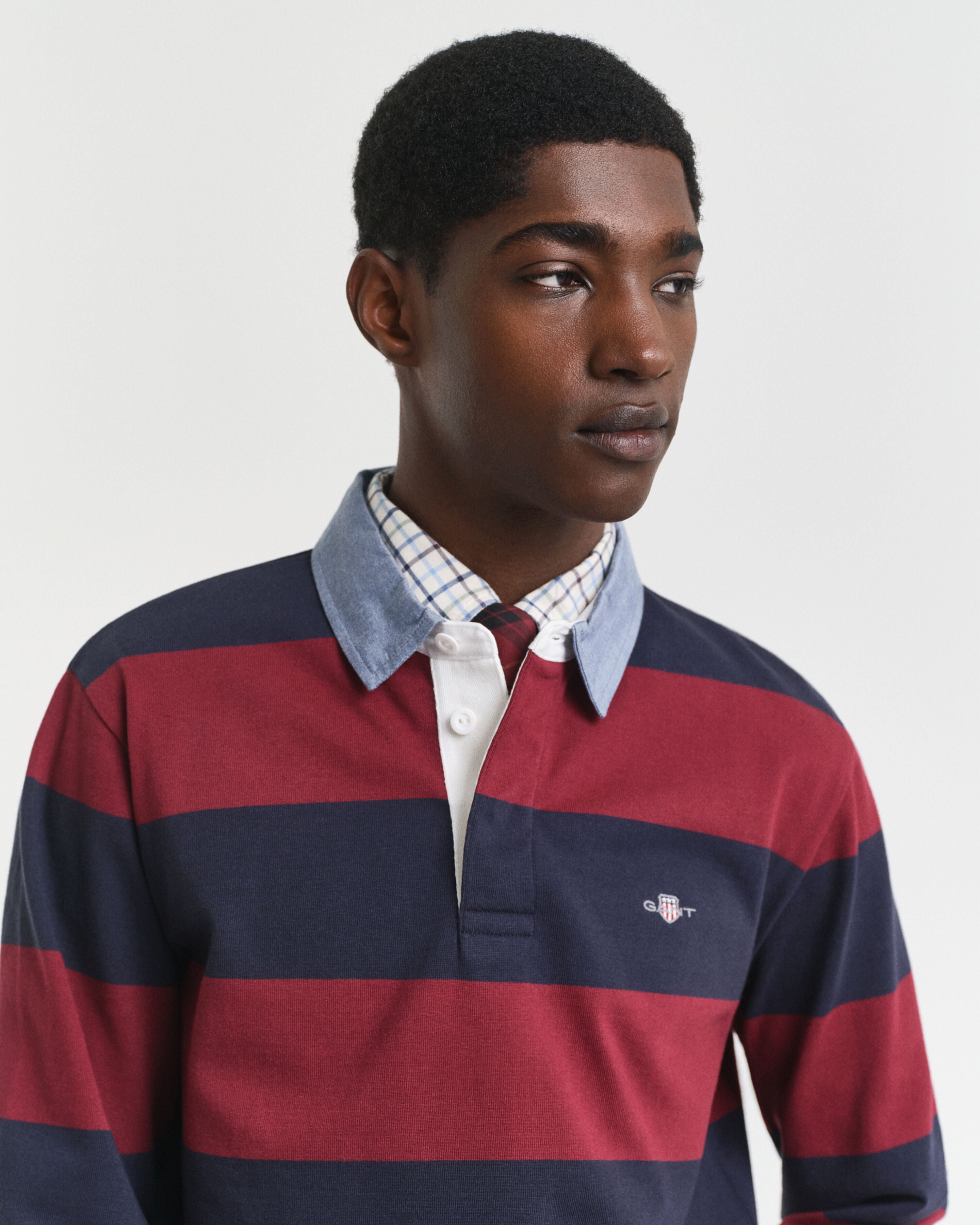 Gant Chambray Stripe Heavy Rugger