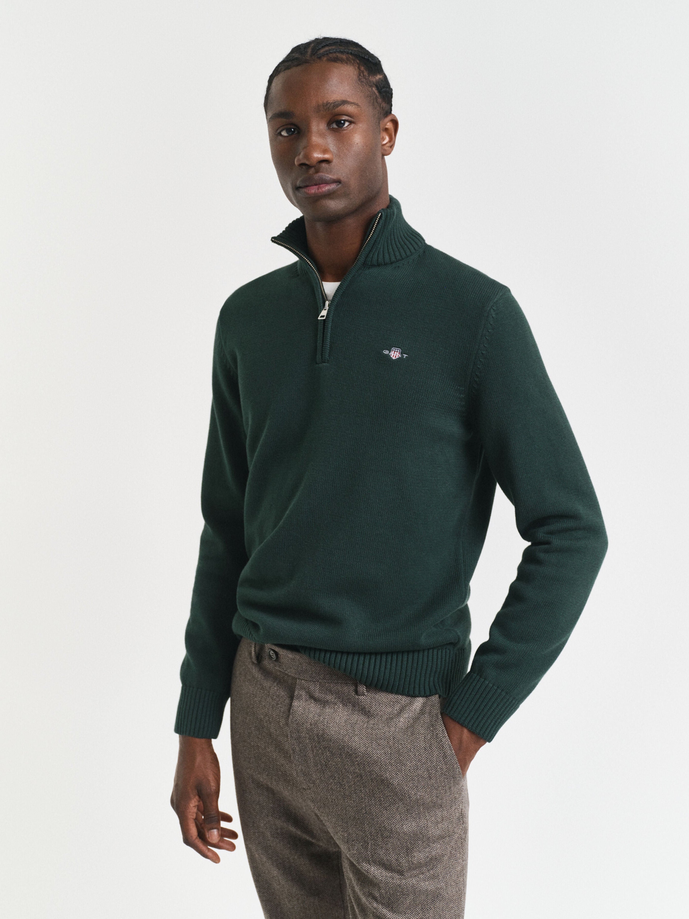 Gant Casual Cotton Half Zip Sweater