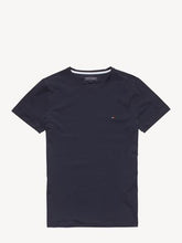 Load image into Gallery viewer, Tommy Hilfiger Stretch Slim Crew Neck T-Shirt Navy
