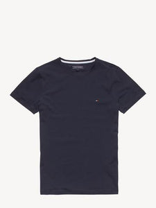 Tommy Hilfiger Stretch Slim Crew Neck T-Shirt Navy