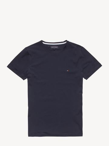 Tommy Hilfiger Stretch Slim Crew Neck T-Shirt Navy