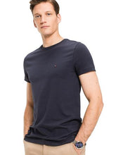 Load image into Gallery viewer, Tommy Hilfiger Stretch Slim Crew Neck T-Shirt Navy

