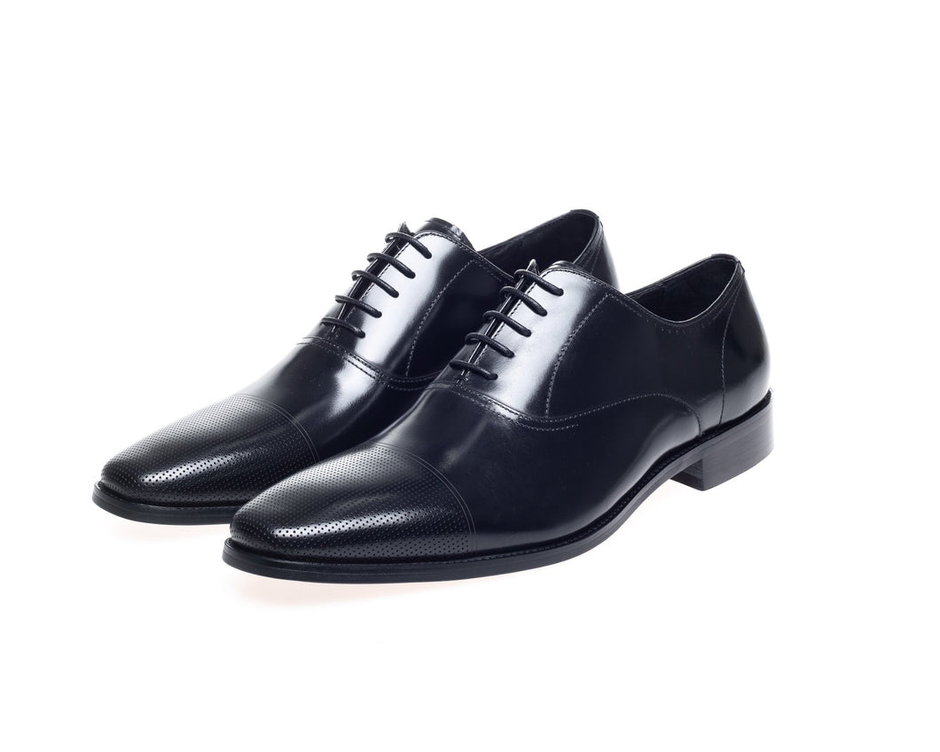 John White Bay Black Capped Oxfords