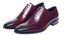 Load image into Gallery viewer, John White Bay Bordo Capped Oxfords
