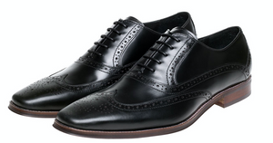 John White Hercules Black Oxford Brogue