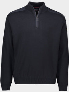 Paul & Shark 1/4 Zip Merino Wool Iconic Badge