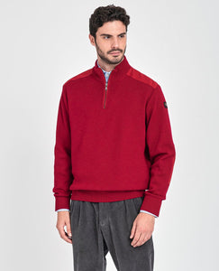 Paul & Shark 1/4 Zip Merino Wool Iconic Badge